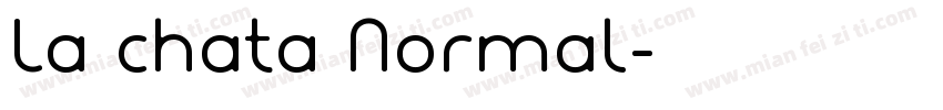 La chata Normal字体转换